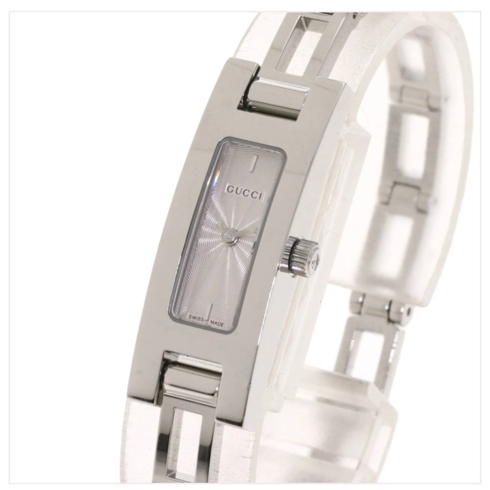 Authentic Gucci 3900l Square Face Watch Stainless… - image 4